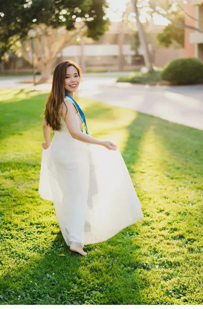 UC Santa Barbara sunset graduation portrait