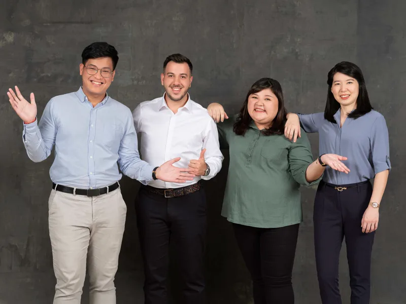 Team headshot photography example